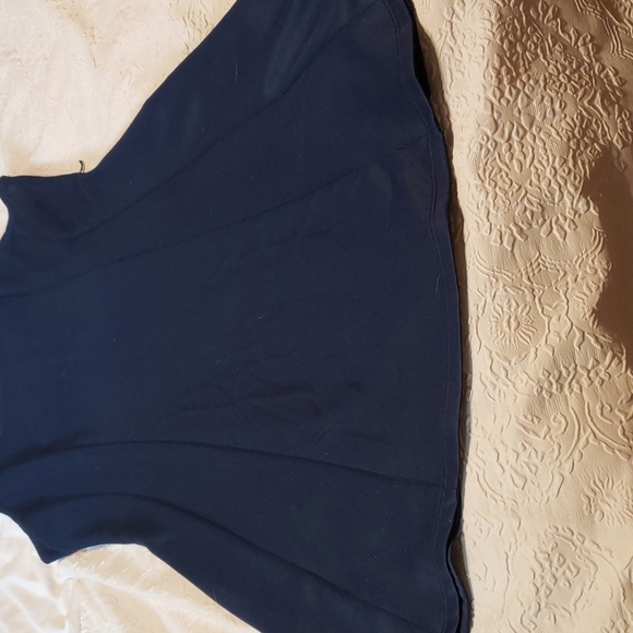 Navy Blue A Style Dress - Picture 3 of 6